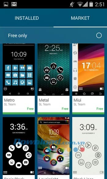 Bộ sưu tập hình nền giao diện trong Smart Launcher 3