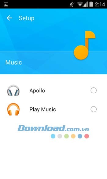 Các tùy chọn kích hoạt ứng dụng Smart Launcher 3