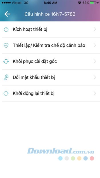 Cấu hình xe