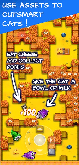 Sử dụng vật phẩm để vượt qua các con mèo