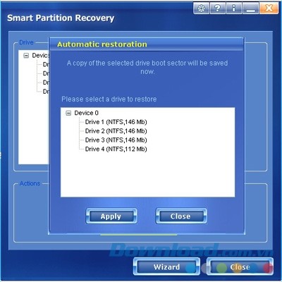 Smart Partition Recovery khôi phục hệ thống nhanh và tự động