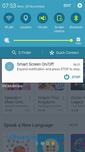 Smart Screen On/Off Auto hỗ trợ nút nguồn ảo hữu ích
