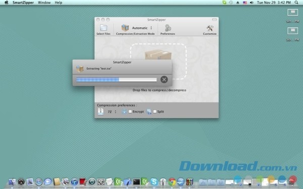 Smart Zipper cho Mac giải nén mọi loại tập tin thông dụng
