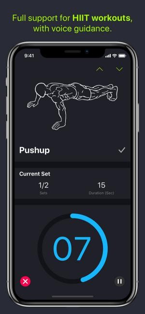 Hướng dẫn bằng giọng nói cho phương pháp tập HIIT.