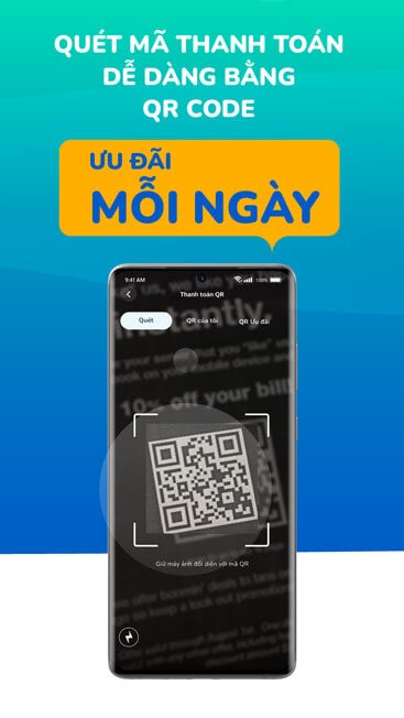 Quét mã thanh toán thuận tiện
