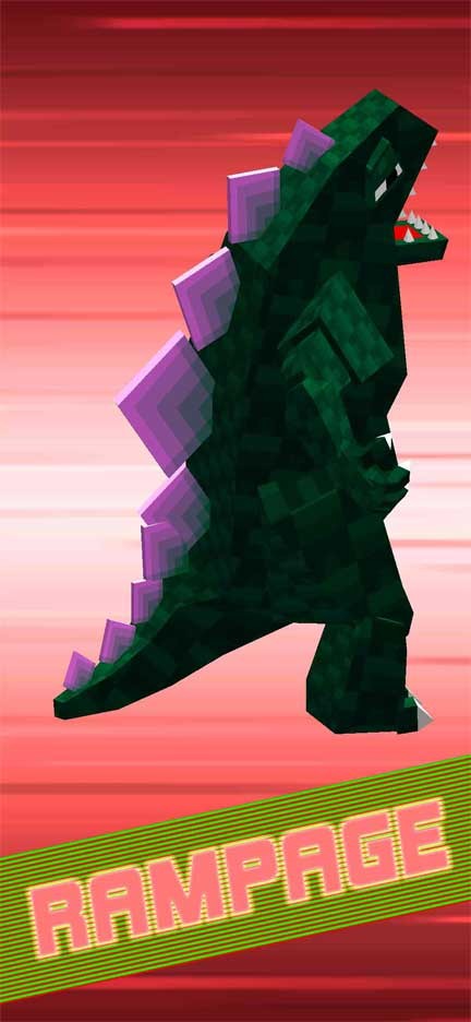 Một quái vật trong Smashy City: Monster Battles cho iOS