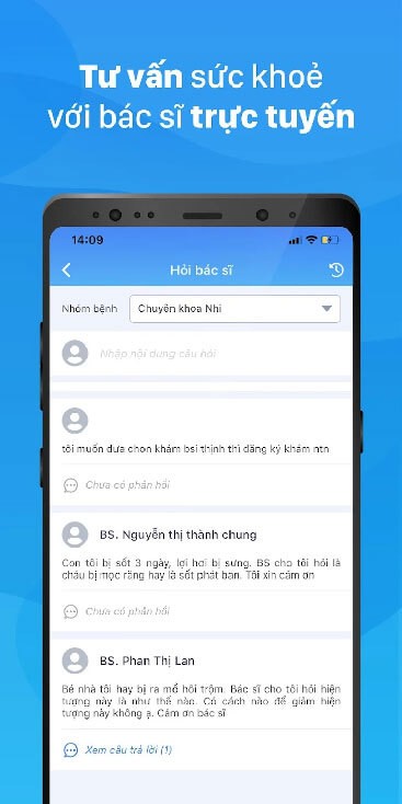 Tư vấn sức khỏe với bác sĩ trực tuyến