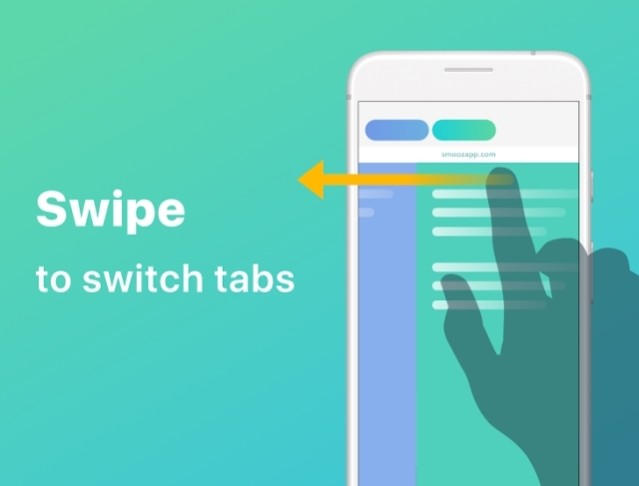 Vuốt sang trái hoặc phải để chuyển sang tab khác