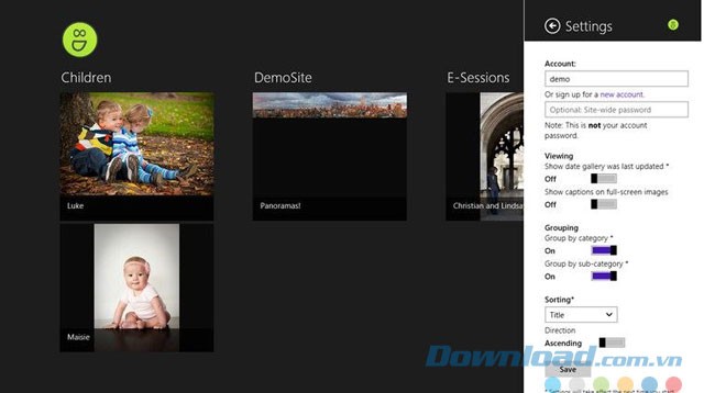 Cài đặt ứng dụng