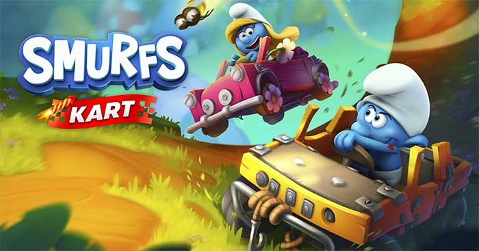 Tham gia các cuộc đua vui nhộn cùng Xì Trum trong game Smurfs Kart