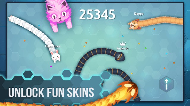 Mở khóa những skin độc đáo cho rắn trong game Snake.io