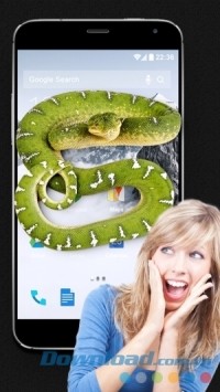 Snake on Screen Joke cho Android làm rắn bò ngoài màn hình