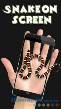 Snake on Screen Joke cho Android hiển thị rắn trên màn hình