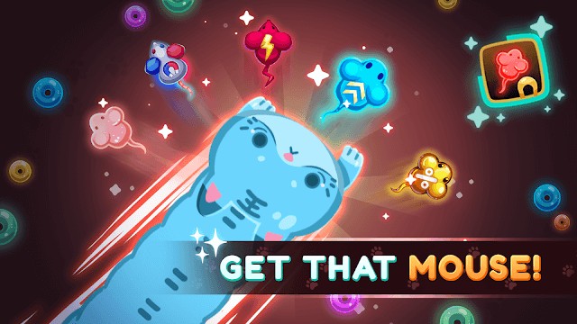 Chơi mèo bắt chuột để nhận vật phẩm đặc biệt trong Snaky Cat