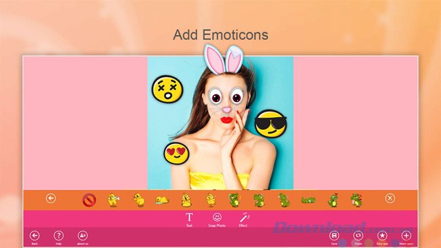 Thêm biểu tượng cảm xúc vào hình ảnh