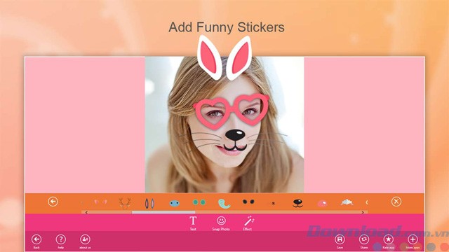 Nhãn dán trong Snap Photo Filters & Stickers