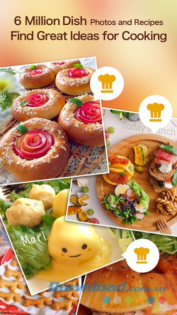 SnapDish gồm hơn 1 triệu hình ảnh và công thức