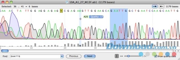 Giao diện phần mềm sinh học SnapGene Viewer cho Mac