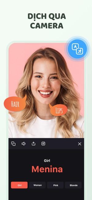 Dịch đa ngôn ngữ qua camera