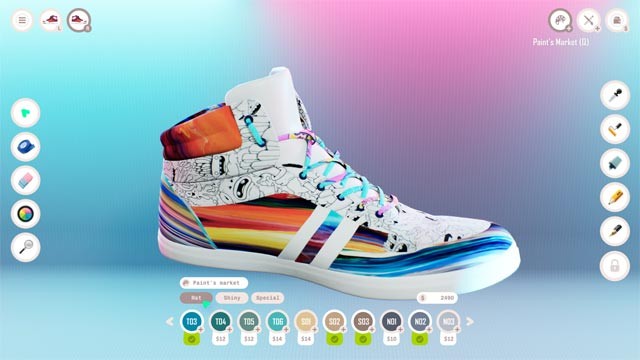 Sneakers Custom Simulator là game giả lập vẽ giày sáng tạo, cá tính