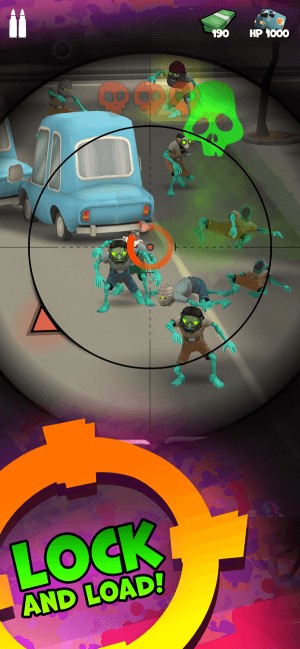 Khóa mục tiêu và bắn hạ tất cả zombie trong game Snipers Vs Thieves Zombies