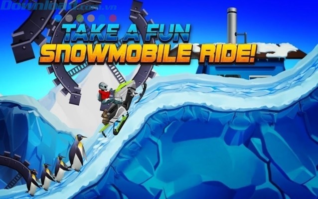 Tận hưởng cuộc đua xe trượt tuyết đầy niềm vui