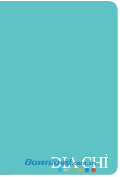 Sổ địa chỉ với kiểu chữ nghệ thuật