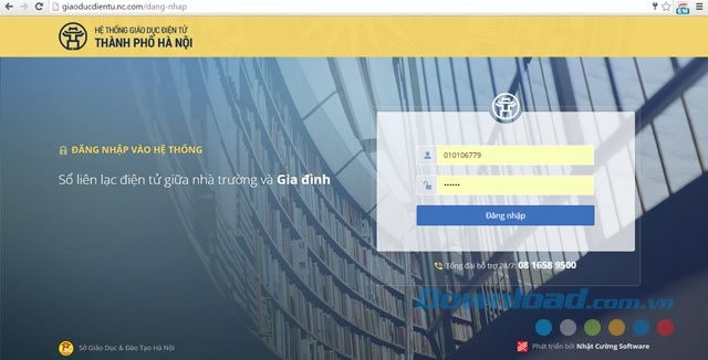 Đăng nhập hệ thống