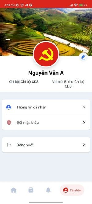 Giao diện cá nhân
