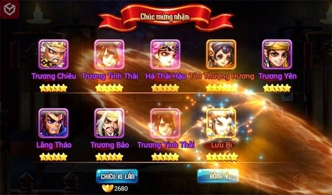 Chiêu mộ tướng về đội hình