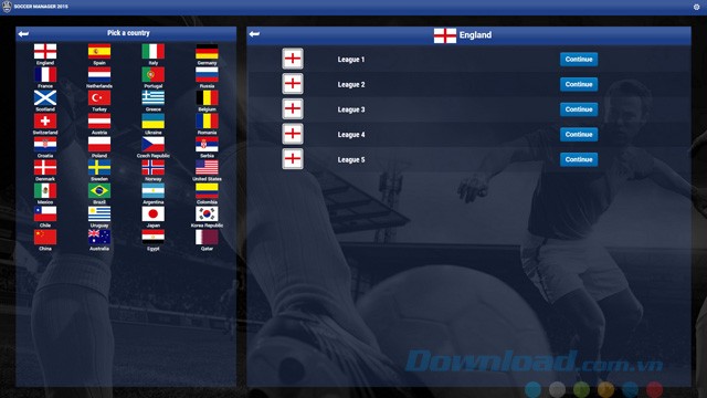 Lựa chọn giải đấu