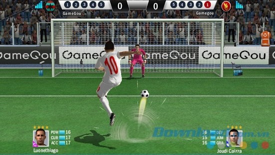 Game sút phạt penalty đối kháng Soccer Shootout