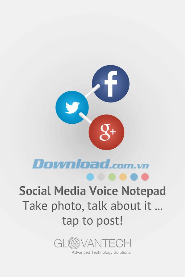 Social Media Voice Notepad for Android
