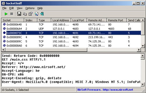SocketSniff