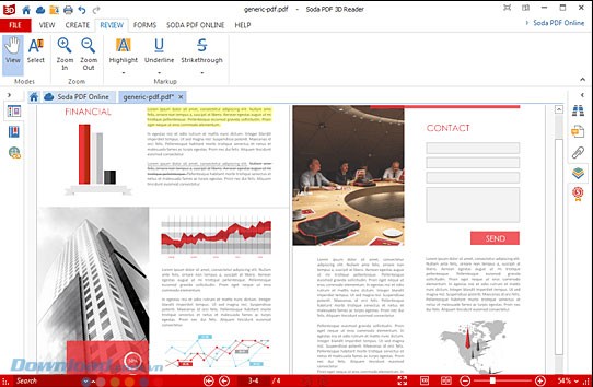 Giao diện Soda 3D PDF Reader