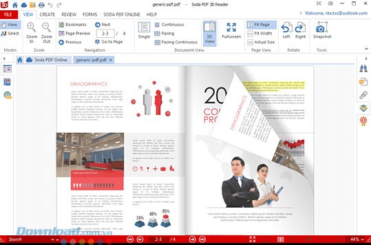Xem file PDF hiệu ứng 3D