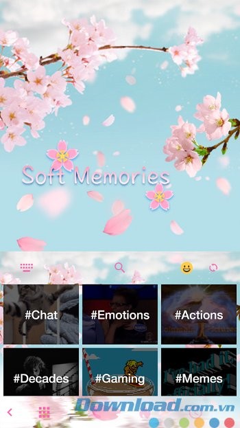 Soft Memories bàn phím ảo