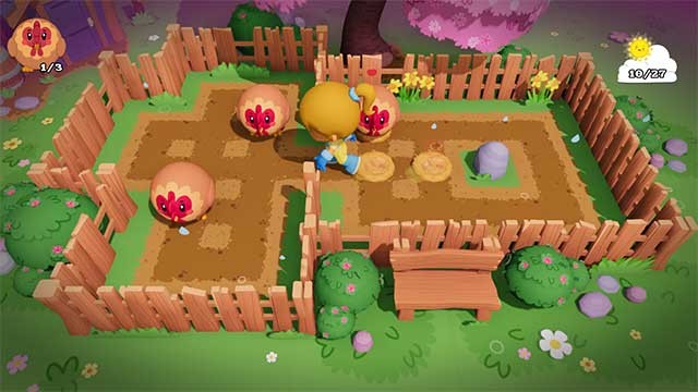 Các chướng ngại vật độc đáo sẽ tăng thêm phần thú vị cho SokoFarm