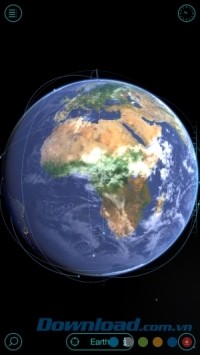 Ngắm Trái Đất trên Solar Walk Free cho Android