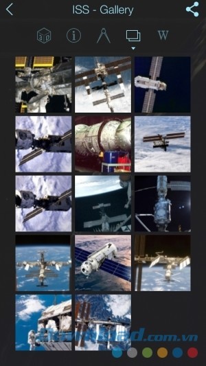 Thư viện ảnh của Solar Walk Lite cho Android