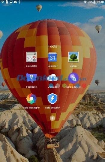 Giao diện Tools của Solo Launcher