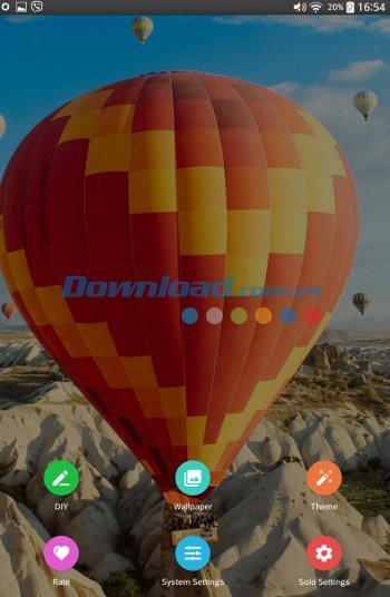 Các tùy chọn chính của Solo Launcher