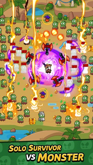 Đối mặt với số lượng quái vật cực lớn