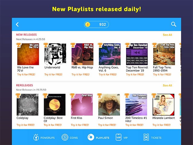 Thư viện nhạc phong phú và thường xuyên được cập nhật trên Song Pop 2