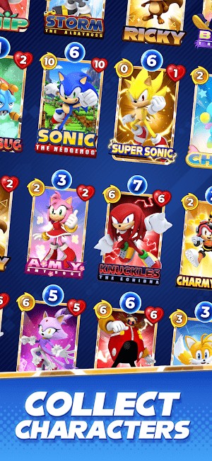 Sonic Blitz cho bạn thu thập các nhân vật trong vũ trụ Sonic