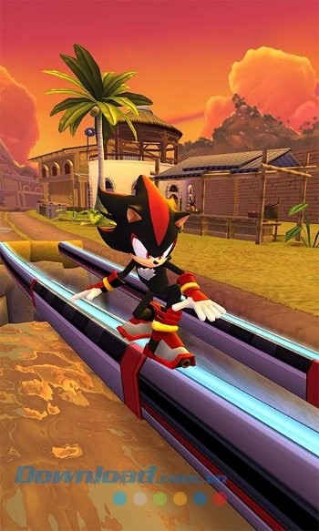 Các bối cảnh bắt mắt trong game Sonic Dash 2: Sonic Boom