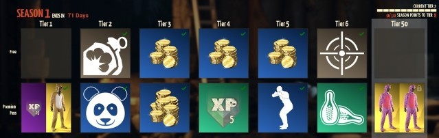 Season Pass trong SOS: Battle Royale