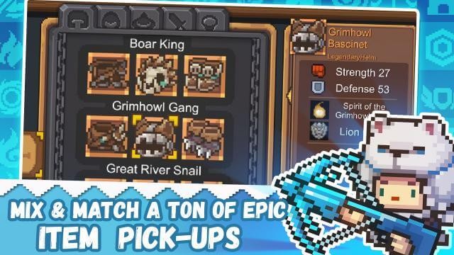 Nhặt và kết hợp vô số vật phẩm huyền thoại