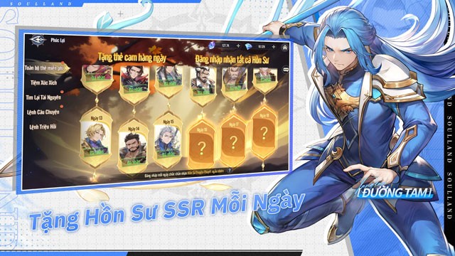 SSR Hồn Sư nhận mỗi ngày – Điểm danh nhận full bộ Hồn Sư