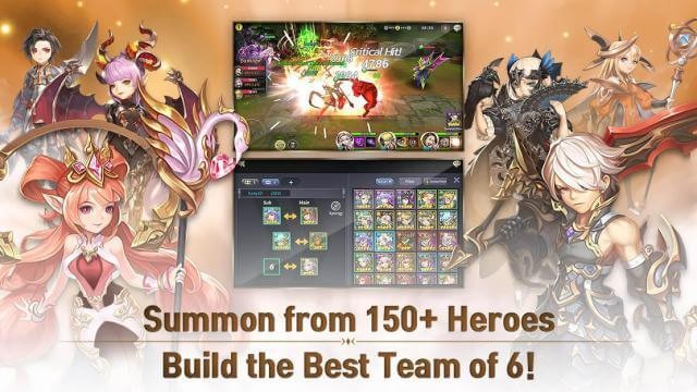 Triệu hồi hơn 150 anh hùng và xây dựng đội hero mạnh mẽ trong game Soul Seeker: Six Knights